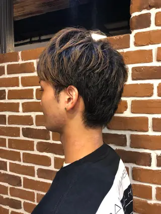 メンズ ✨色持ちの良い艶 カラー✨蟹江真世のヘアスタイル