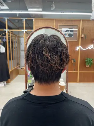 パーマ メンズ 鶴井 美空のヘアスタイル