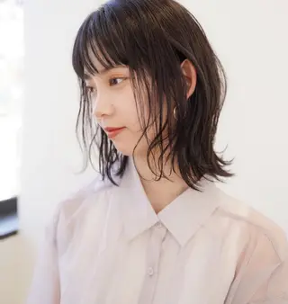ミディアム 森 海のヘアスタイル
