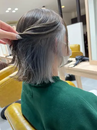 ミディアム カラー 松本 菜那のヘアスタイル