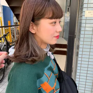 ミディアム カラー 👑満足度1000% 重村　春奈👑のヘアスタイル
