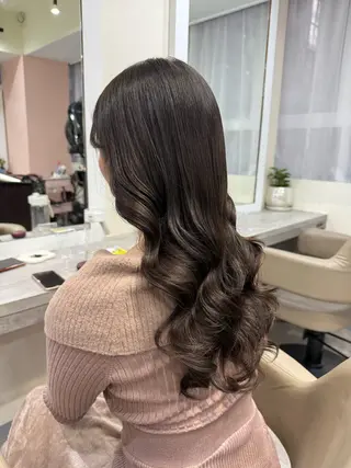 ロング パーマ 韓国風パーマ/ヘア セット/店長みづきのヘアスタイル