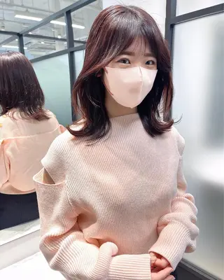 ロング 韓国レイヤーカット 髪質改善▫️水野有真のヘアスタイル