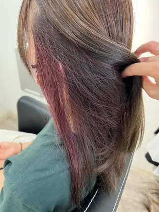 ロング カラー 🥣🫧‪艶カラー 🦋アカマ ミユ🦋のヘアスタイル