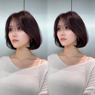 ミディアム カラー ✨髪質改善特化✨副 店長椎葉信乃介のヘアスタイル