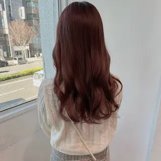 ロング カラー 𓏸レイヤー髪質改善 透けカラーカノン🫧のヘアスタイル