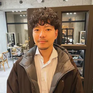 ショート パーマ メンズ 堀江将太朗/恵比寿/ メンズカットのヘアスタイル