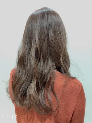 ロング カラー パーマ エンドウ　ミノリ🤎 /半個室/レイヤーのヘアスタイル