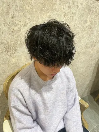 パーマ メンズ Earth Yuhiのヘアスタイル