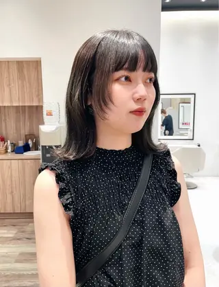 セミロング カラー BELLA/天王寺/ 似合わせ/木浦心のヘアスタイル