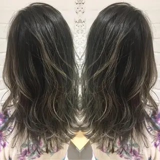 ロング カラー レイヤー/大人メンズ パーマ🌀 平島拓也のヘアスタイル