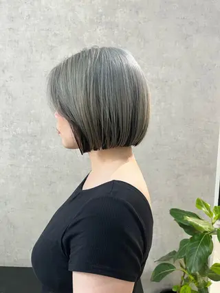 ショート ボブ×縮毛矯正 ryotaのヘアスタイル