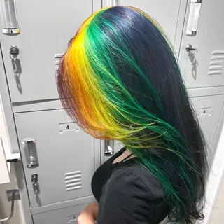 カラー 艶カラー/レイヤー /メンズ/マツエクのヘアスタイル