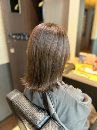 ミディアム カラー パーマモデル募集中 瀬在紗也香のヘアスタイル