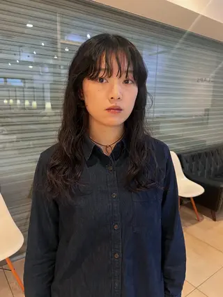 パーマ リリカ🐈‍⬛ブリー チカラー/上永谷のヘアスタイル