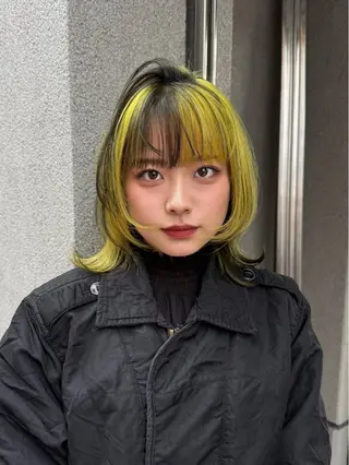 ミディアム カラー 🪞ダメージレス艶 🪞れいのヘアスタイル