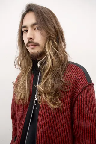 ロング カラー メンズ KEPKA ヤマグチ 天神 今泉のヘアスタイル