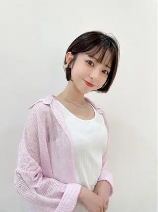 ショート 🌹ハッシュカット、 レイヤー韓国ヘア🌹のヘアスタイル