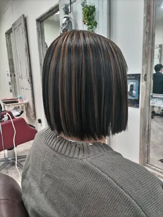 ショート カラー メリー所属・磯崎 美幸のヘアスタイル