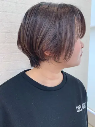 ショート カラー 初めてのショート お任せください✂️のヘアスタイル