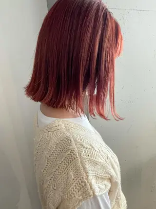 ミディアム カラー ZOA classic hair所属・東 みのりのヘアスタイル