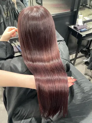 ロング カラー 🎀暖色/ラベンダー /paru🤍のヘアスタイル