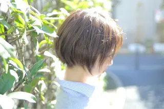 ショート カラー パーマ ショートボブ縮毛矯正 髪質改善のプロ山道潤のヘアスタイル