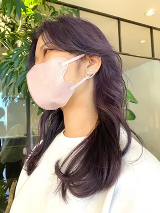 ミディアム Hair & make Lamp所属・梅田のブリーチ特化 美容師KAI🥰のヘアスタイル