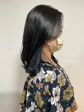 ミディアム カラー 艶髪カラー& トリートメント　松村のヘアスタイル