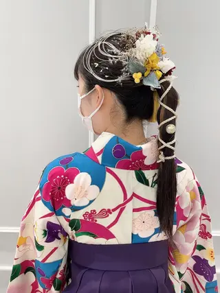 ロング ヘアアレンジ 🦖鶴岡香純🦖 育休中のヘアスタイル