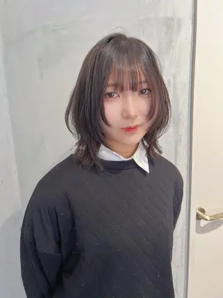 ミディアム 韓国レイヤーカット/ 縮毛矯正/羽田航のヘアスタイル