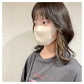 ミディアム YUZA grow hair 【ユーザ グロウ ヘア】所属・縮毛矯正/似合わせ カット/伊藤はるかのヘアスタイル