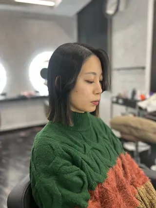 ミディアム 山北 優姫のヘアスタイル