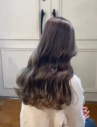 ロング カラー yate'/ Wカラー/小出捷也のヘアスタイル