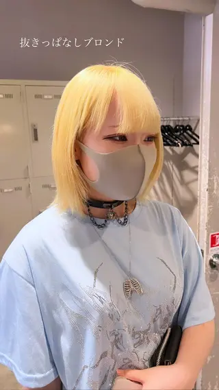 ミディアム カラー ヘアアレンジ neon hair所属・🩵 JURI🩵のヘアスタイル