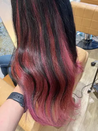 ミディアム カラー 中山 響希のヘアスタイル