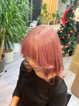 ミディアム カラー arika ミズキのヘアスタイル