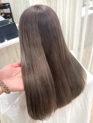 ミディアム カラー パーマ  渡部 妃月のヘアスタイル