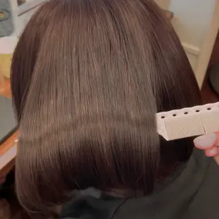 ミディアム Clipperループ所属・スダ ユキナ 髪質改善水素カラーのヘアスタイル