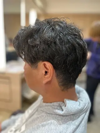 メンズ 毛流れ 癖毛カット/ 英山明未のヘアスタイル