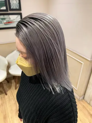 ミディアム カラー レイヤー×髪質改善 マネージャー安藤光司のヘアスタイル