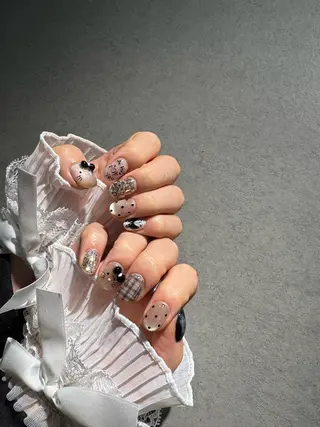 ネイル I-nailロング /ワンホン/キラキラのネイルデザイン