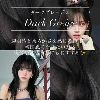 カラー MASHU韓国ヘア/ レイヤー/透明感カラのヘアスタイル