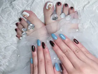 ネイル 【Eclat ｴｸﾗ】nail＆beauty所属・Eclat〔ｴｸﾗ〕 MOEKA𝜗𝜚*のネイルデザイン