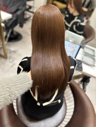 ロング カラー MOMOHA/ 🍑レイヤーカットのヘアスタイル