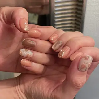 ネイル ざんねん負け犬ちゃん 南堀江のネイルデザイン