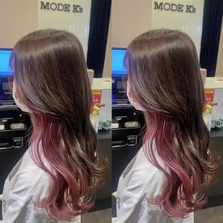 セミロング カラー 【カラー指名No 1✨】HIBIKIのヘアスタイル