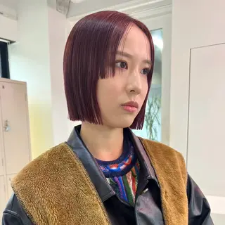 カラー ハイトーン艶カラー 💎あやめ🎀のヘアスタイル