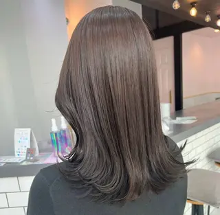 セミロング カラー 🍀︎Reika 🍀のヘアスタイル