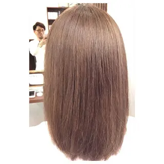 セミロング カラー パーソナルカラー診断 できます　木曽　主博のヘアスタイル